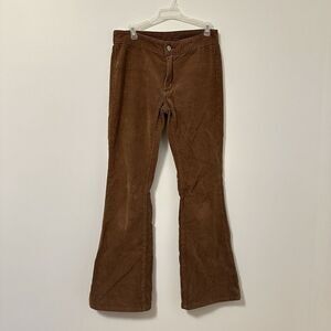John Galt Pants Womens S Brown Corduroy Flare Western Bell Bottom 70s Retro